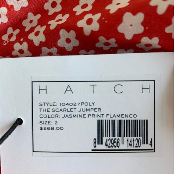 HATCH Maternity The Scarlett Jumper, red and white flowers, 2, sleeveless, NWT - Picture 14 of 14